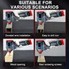 200N.m 16.8V Brushless Electric Drill Screwdriver Impact Driver Cordless Drill Household Multifunction Hit Power Tools 6