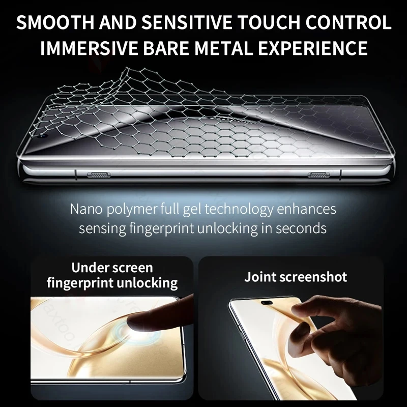 3-Pack Premium Soft Hydrogel Curved Screen Protector Film