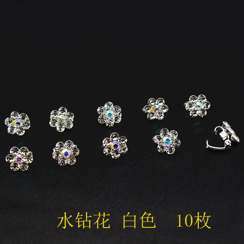 10Pcs Crystal Wedding Bridal Hair Pins Flower Clip Hairpins Headdress Decoration Fashion Jewelry Accessories hair accessory,hair headdress,bridal headwear,pearl hairpins