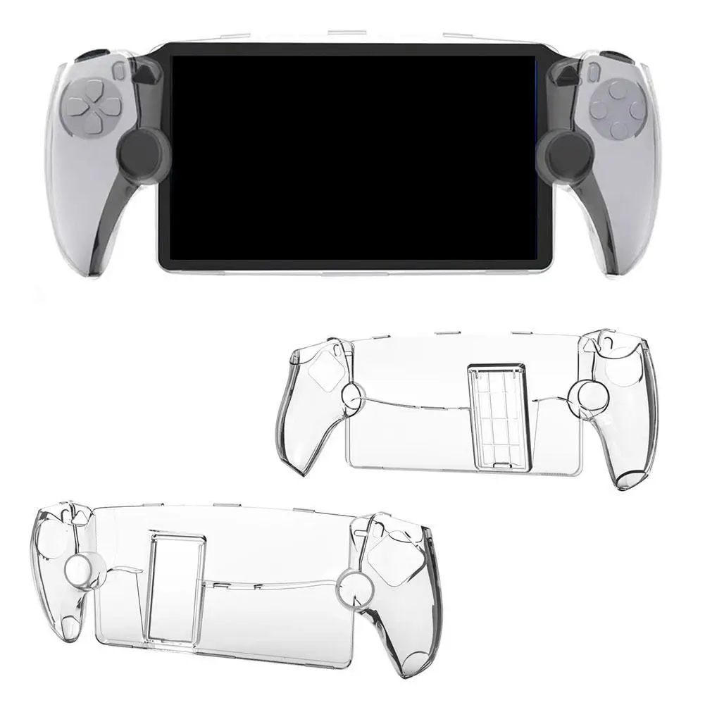 1Pc Per Playstation Portal Case Con Supporto Per Sony Playstation Portal Tpu Cover Trasparente Per Console Di Gioco Custodia Protettiva Completa