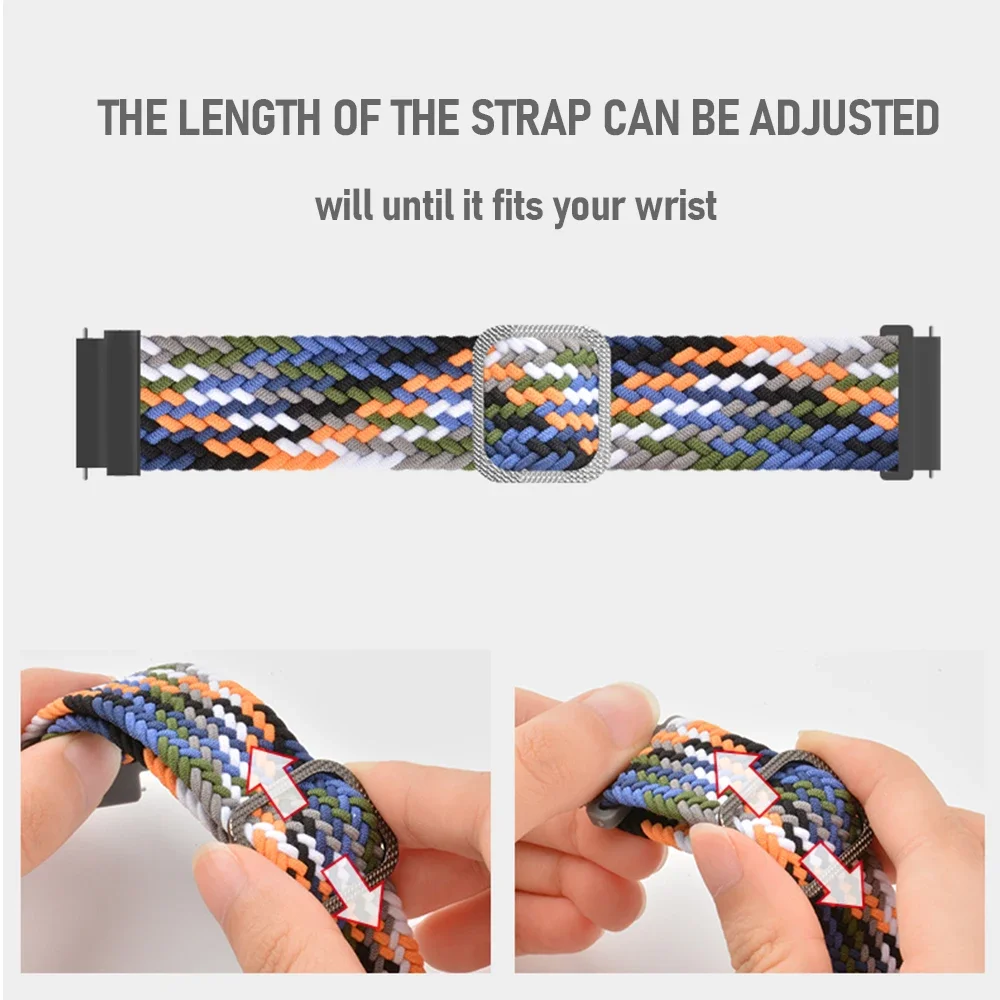 Nylon Strap Wristband Bracelet - 20mm & 22mm Sizes