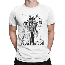 

Kenpachi Zaraki Bleach Men T Shirt Anime Japan Vintage Tees Short Sleeve Crew Neck Harajuku T-Shirts Pure Cotton Unique Clothing