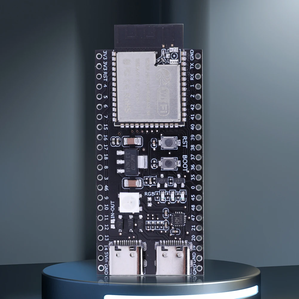 ESP32 S3 Development Boards with Expansion Adapter 2.4G Wifi Bluetooth Module ESP32-S3-WROOM-1 N8R2 N16R8 Type-C ESP32-S3 Boards