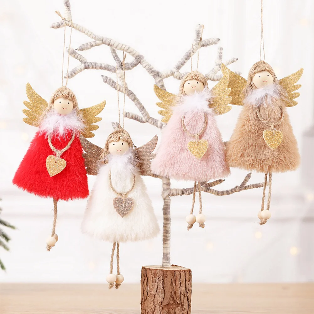

4pcs Christmas Ornament Creative Shape Adorable Adornment Gift Desktop Decor for Party Christmas Home