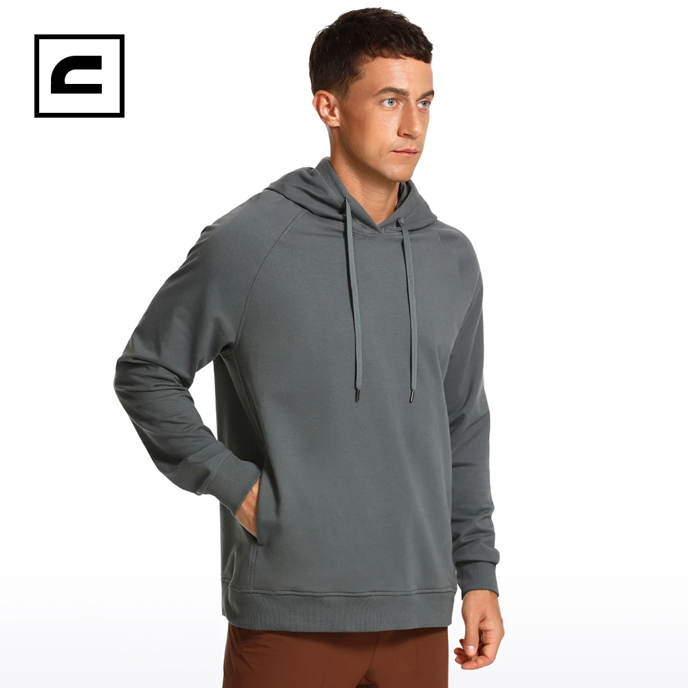 CRZ YOGA Winter Men's Pullover Long Sleeve Cotton Hoodies Loose Fit Quick  Dry Casual Workout Hooded Sweatshirt Tops with Pockets - AliExpress