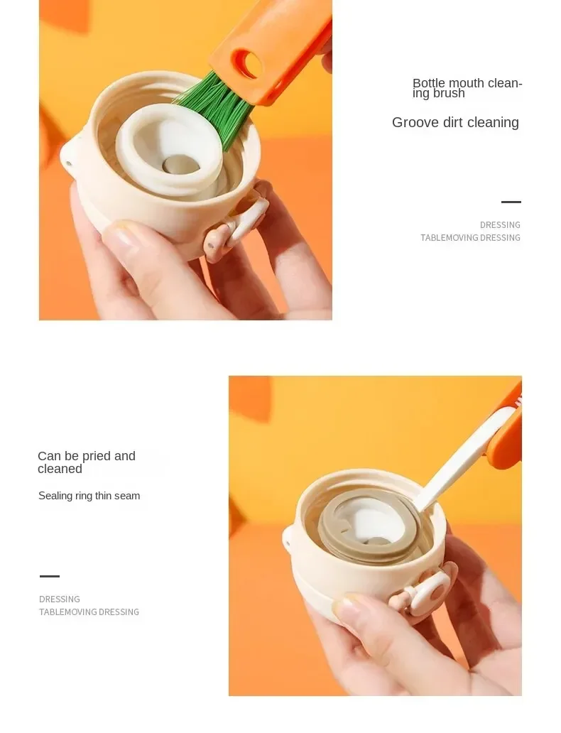 Plastic cleaning tool for narrow spaces