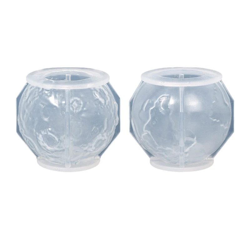 Stampo In Resina A Forma Di Palla Di Luna Decorazioni Per Aromaterapia Fai Da Te Stampo La Candela Di Cera Pianeta Eartrh Stampi In Silicone Fabbricaz