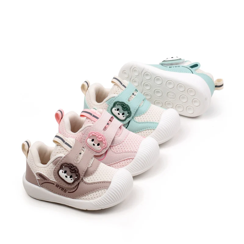 0-2 Years Old Children Boys and Girls Casual Shoes Fashion Design Mesh Breathable Non-slip Unisex Prewalker Shoes First Walkers 5