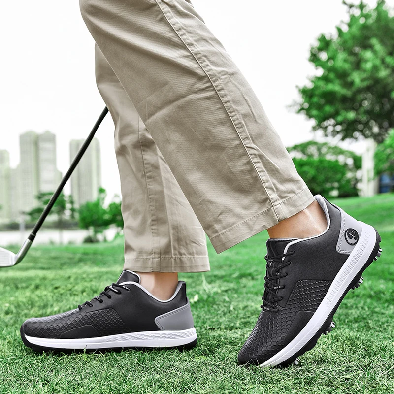 Professional Casual Golf Shoes Outdoor Waterproof Non-Slip Golf Sneakers Men Luxury Athletic Golfer Footwear Golfing Sport Shoes