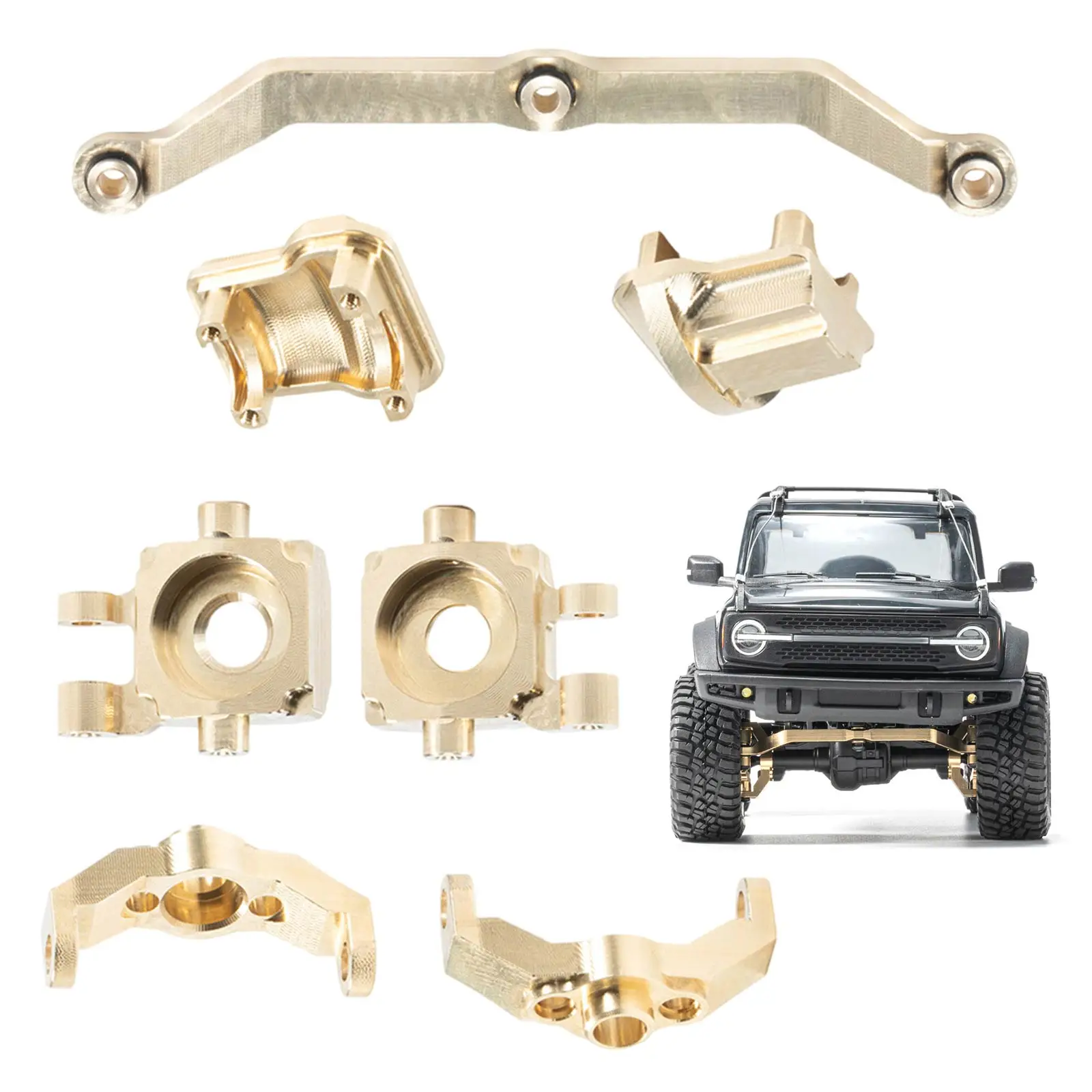 

Золотые рулевые соединения, передние кастеты для 1/18 Traxxas TRX4M rc crawler Metal DIY, обновленные детали для радиоуправляемые модели автомобилей RC trucks