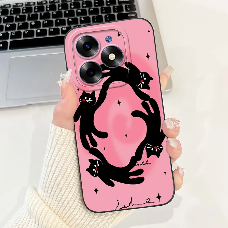 Elegant Printing Soft Silicone Lens Protective Cover Phone Case