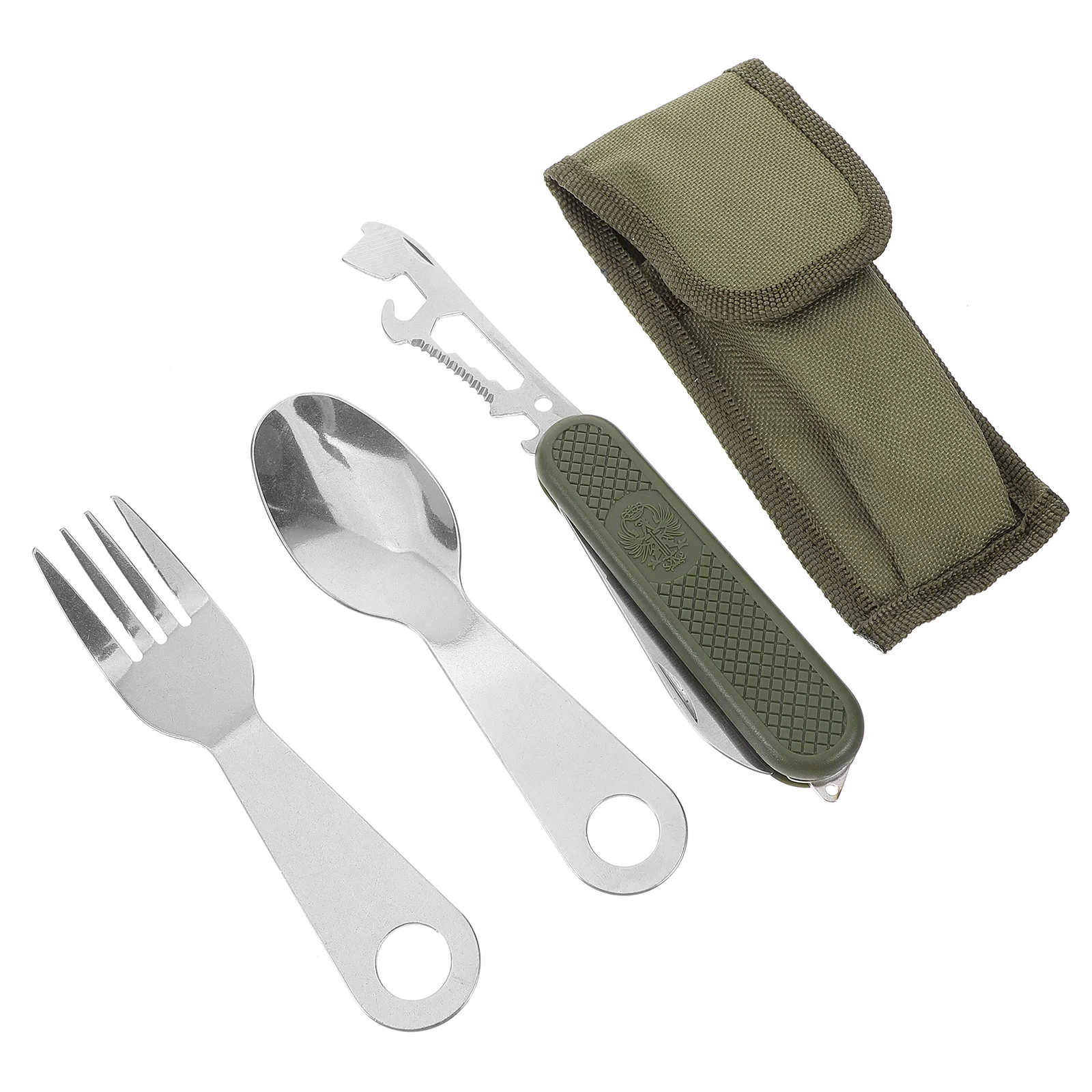 Camping Utensils Dinnerware for Home Tableware Heavy Duty Metal Stainless Steel Party Cutlery 2