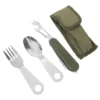 Camping Utensils Dinnerware for Home Tableware Heavy Duty Metal Stainless Steel Party Cutlery 2
