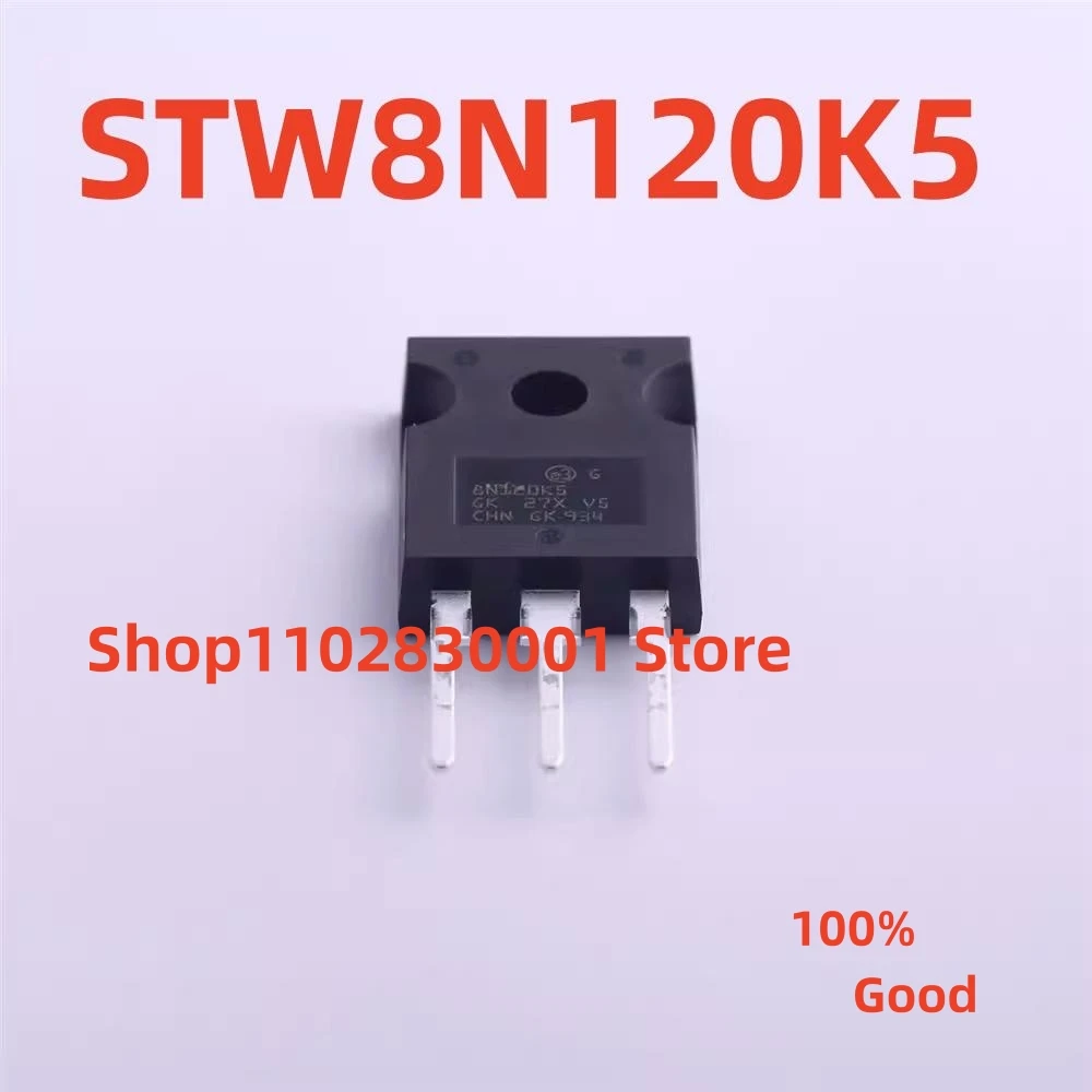 

10 шт. Новинка 8N120K5 STW8N120K5 TO-247 100% хороший запас ИС