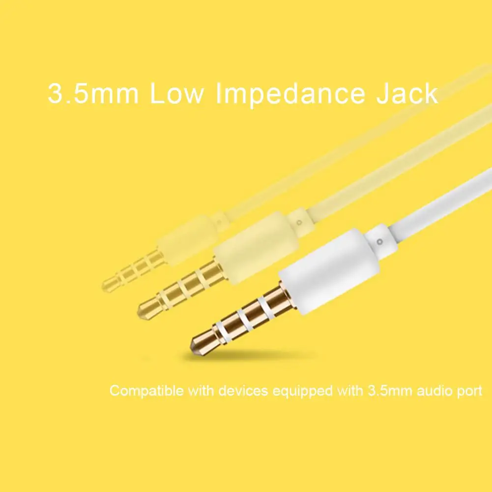 Universal Wired Headset for XiaomiHuawei Mobile Phone 3.5mm Wiredcontrol tuning Call Listening to Music in-ear with Microphone