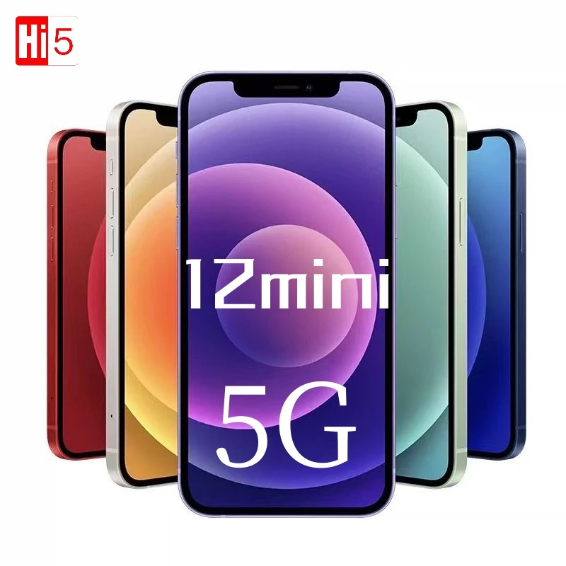 Apple Iphone 12 Mini 5.4 "A14 Ios Face Id 5G A2176 A2399 Nfc Originale Sbloccato Iphone12Mini 4Gb Ram 64/128/256Gb Rom Smartphone