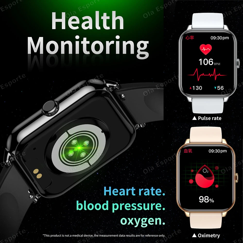 New Digital Smart Watch Heart Monitor BT Call Smartwatch 2025 Android Electronic Sports Watches for Man Woman Fitness Trackeri