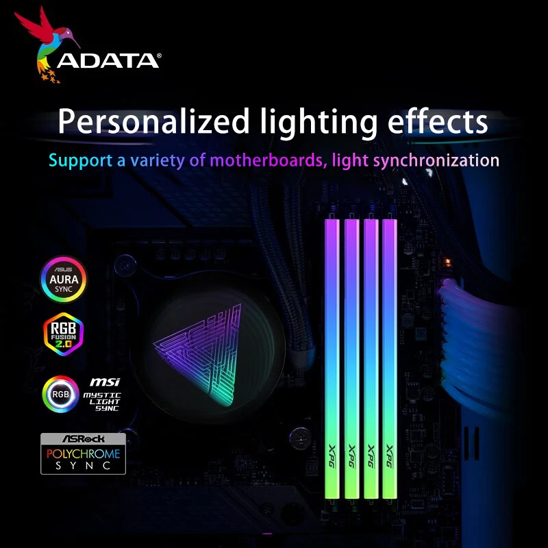 ADATA SPECTRIX D35G DDR4 RGB MEMORY 3200MT/s 3600 MT/s 8GB 16GB