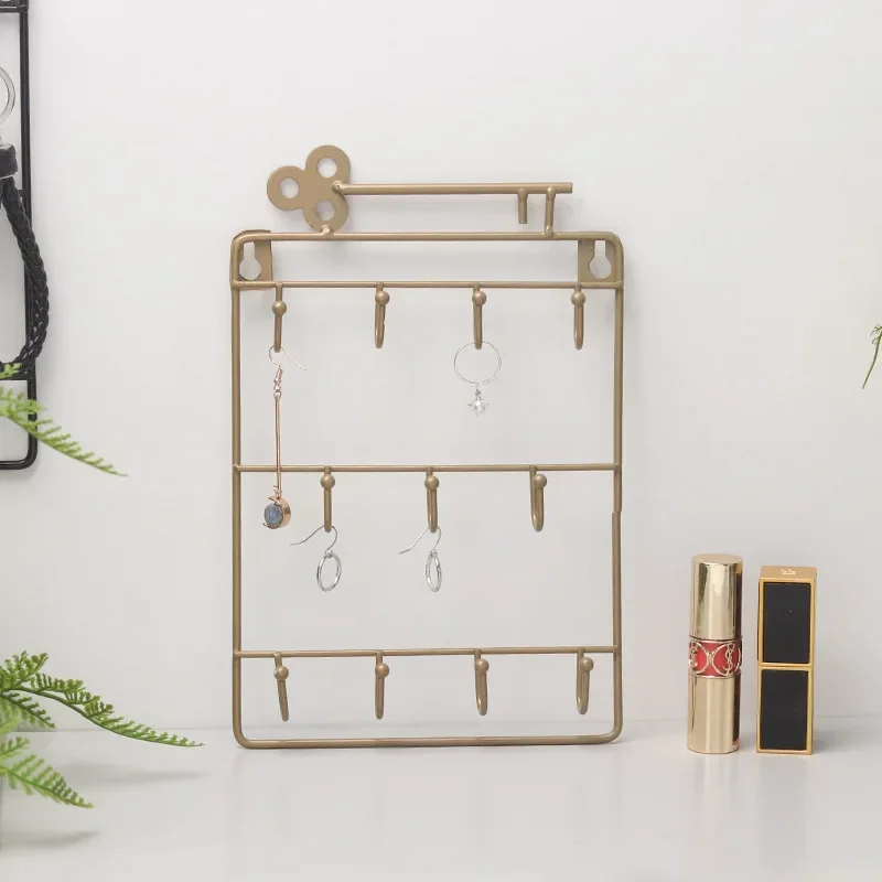 Modern Style Iron Wall Mounted 11 Hangers Hooks Key Holder Coat Hat Storage Rack Practical Cloth / Keys Hooks 3