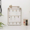 Modern Style Iron Wall Mounted 11 Hangers Hooks Key Holder Coat Hat Storage Rack Practical Cloth / Keys Hooks 3
