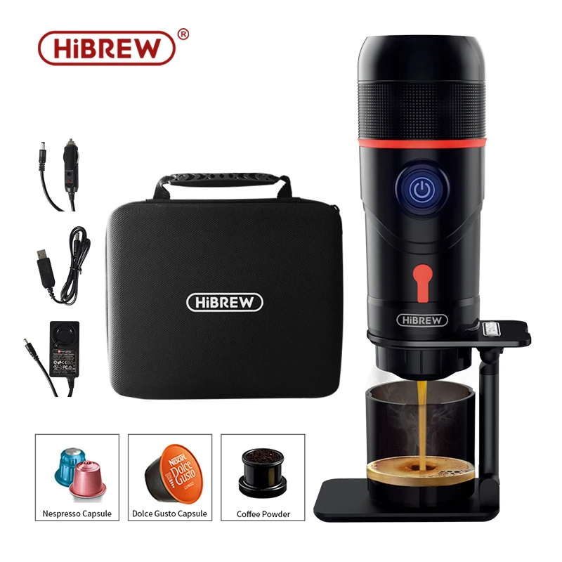 Hibrew Portable Coffee Machine For Car & Home,dc12v Expresso Coffee