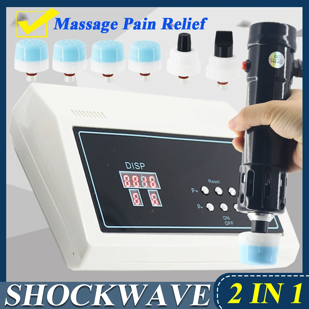 

2023 New Shock Wave Chiropractic Gun 2 in 1 Massager ED Treatment Waist Pain Relief Spa Physiotherapy Shockwave Therapy Machine