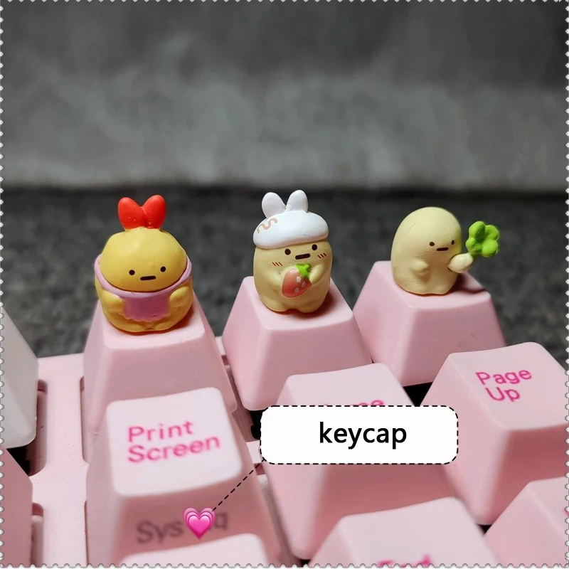 

Lovely Pink R4 ESC Cartoon Key Cap Mechanical Keyboard Game Decoration Cross Axis Animation Customized Computer Button Key Cap