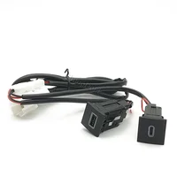 NEW Red LED Car USB Charger PD Quick Charge Phone Charging Adapter Outlet Button For VW Golf 6 MK6 Jetta 5 Scirocco 2006 - 2012 - Image 4