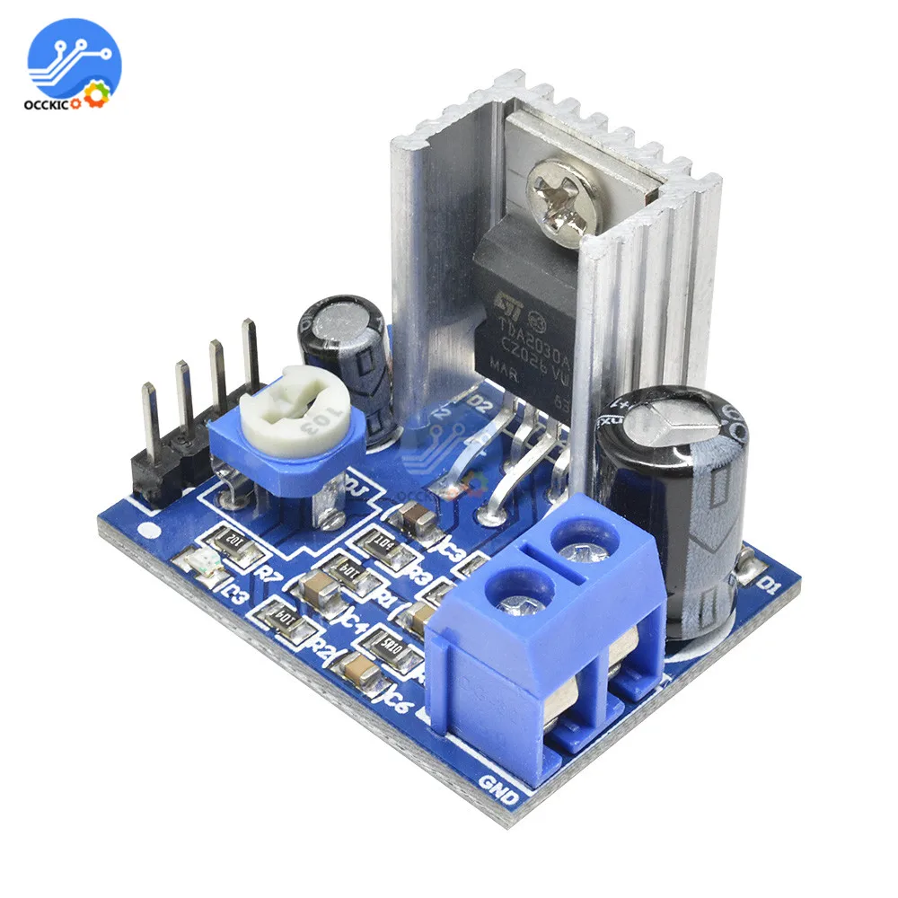 Audio Amplifier Board TDA2030 Mono Amplifier Board 18W 6-12V Audio Power AMP Speaker Amplificador Profesional Sound Board