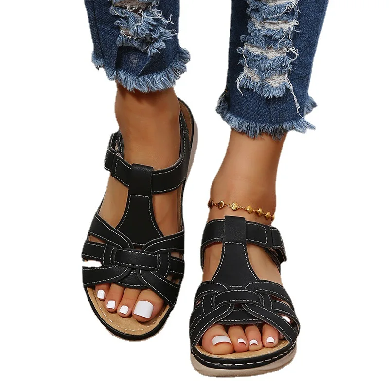 Women's Simple Wedge Sandals Casual Ankle Strap Platform Sandals Women's Comfortable Sandals Women Sandals Wedge Sandals Comfortable Sandals
