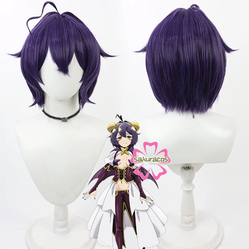 

Anime Gushing Over Magical Girls Hiiragi Utena Cosplay Wig Short Purple Heat Resistant Synthetic Hair Costume Party Wigs