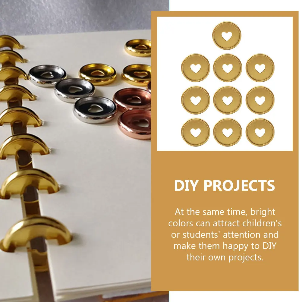 10Pcs 서리로 덥은 바인더 디스크 플라스틱 책 바인딩 링 주최자 노트 페이지 문서 고정 학교용 밝은 색상