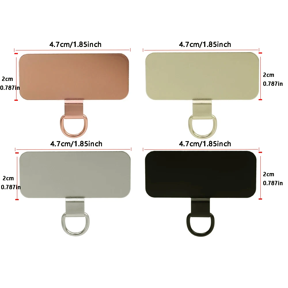 Universal Ultra-Thin Metal Phone Lanyard Gasket Patch - Durable Strap and Cord Holder