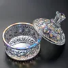 1PC Colorful Crystal Glass Acrylic Nail Cup for Liquid Powder Dappen Dish Lid Bowl Cups Holder Equipment Nail Accessories Tools 4