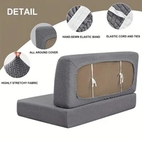 2pcs/set Stretch RV Dinette Cushion Covers Jacquard Elastic Armless Booth Seat Covers RV Camper Car Bench Recreational Vehicle 2