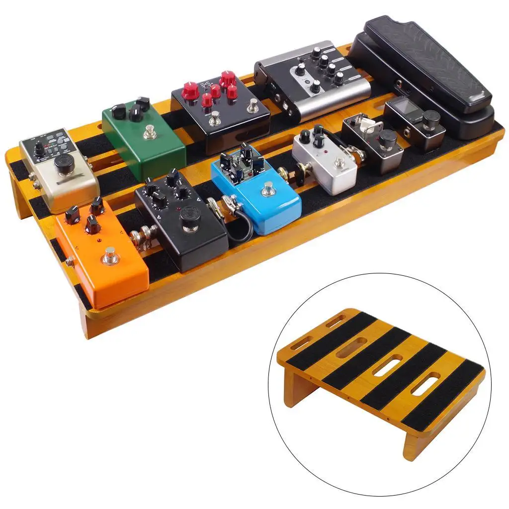 WoodGuitarEffectswithCableTieGuitarBassPedalsBoardMultiEffectsPedalboard.jpg