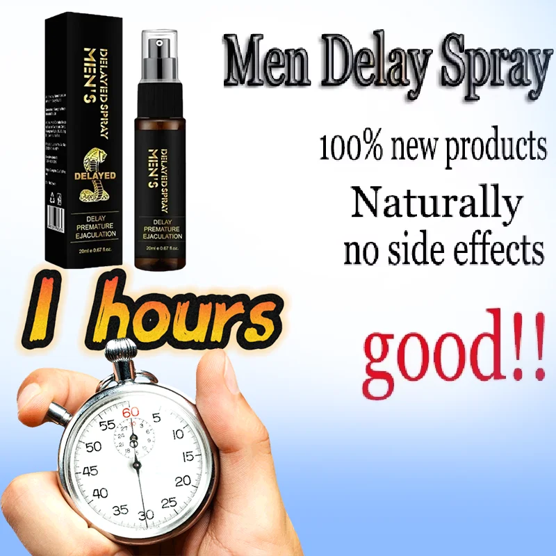 Men Sexual Long-Lasting Spray Private Part Penis Erection Enhancement Enlargement Sex Delay Spray Stops Premature Ejaculation Male Sex Toys Male Delay Wipes