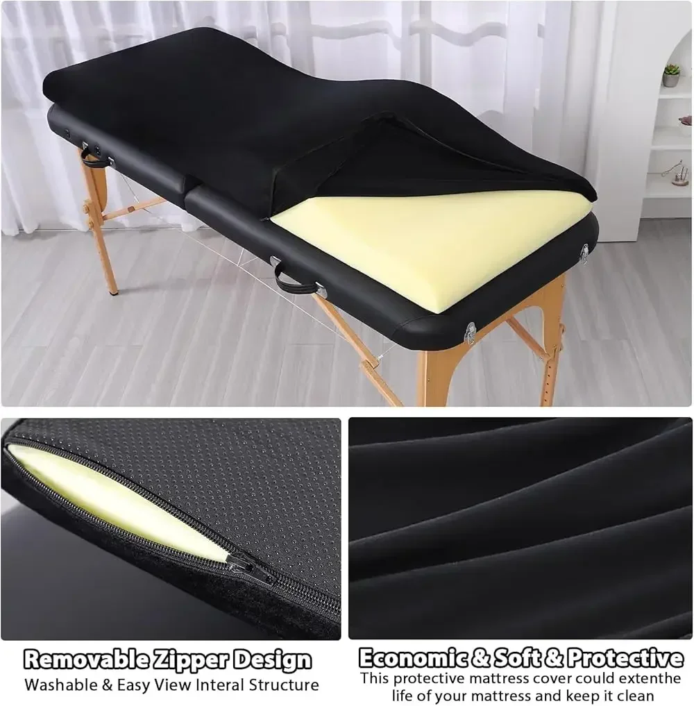 Lash Bed Topper and Bed Cover Ergonomic Curvy Massage Table Cushion Eyelash Mattress for Beauty Salon Customized