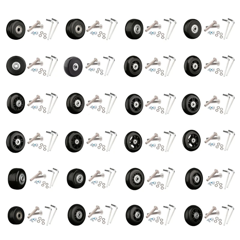 1 Pc Universal Suitcase Wheel Trolley Travel Flexible Mute Luggage Suitcase Swivel Wheel Replacement Repair Accessory