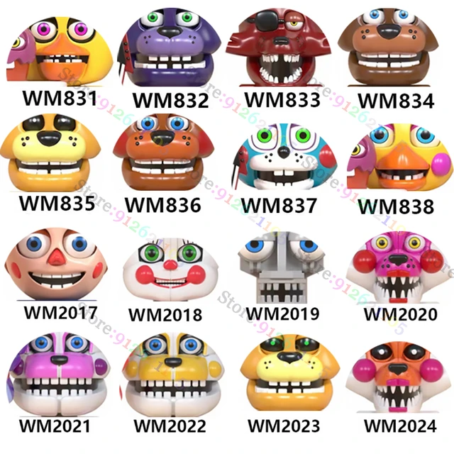 FNAF-Jogo Figura Mini Bricks, Chica Bonnie, Foxy, Freddy Bear, Menino  Pesadelo, Esqueleto, Suspense, Bebê, Brinquedos de Montagem, Presente,  WM6074, WM6097