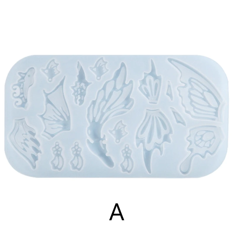 Butterflies Wing Combination Earrings Mold Epoxy Ornament Mold Resin Casting Pendant Mold Suitable for Home Decorations