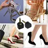 10pcs Black Women Shoes High Heel Repair Tips Pins Heel Stoppers Protect Dowel Lifts Replacement For High Heel Tips Taps 3