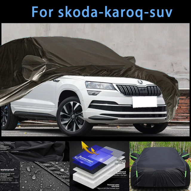 For Skoda Karoq Outdoor Protection Full Car Covers Snow Cover