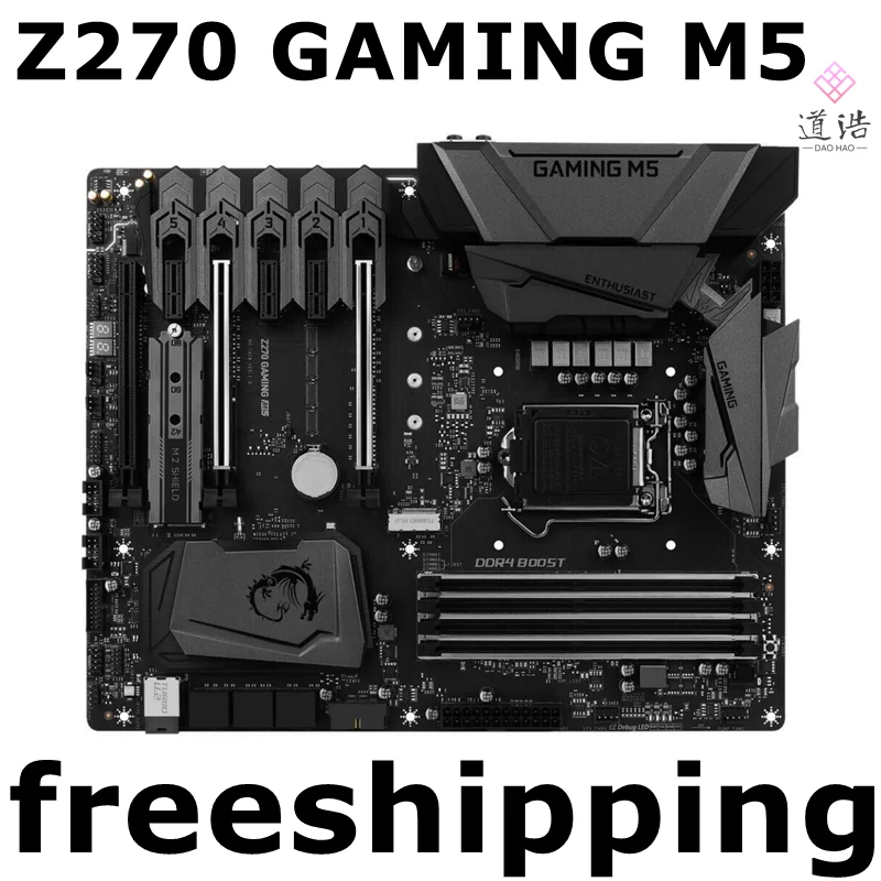 Motherboard totalmente trabalho para MSI, Z270, GAMING M5, LGA 1151