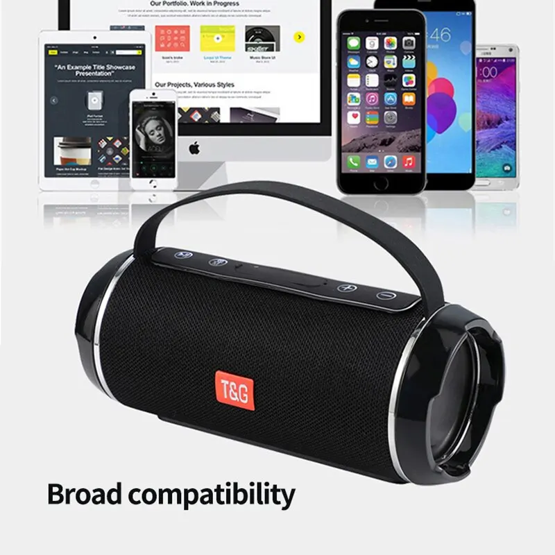 Wireless TG116C Bluetooth Speaker Outdoor Hands Free Call Portable Stereo Cloth Portable TWS Bluetooth Speaker