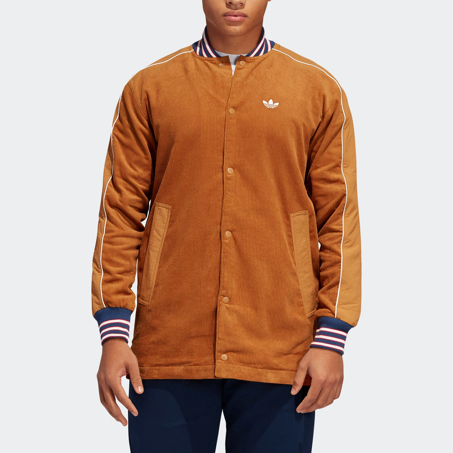 Adidas Originals Authentic New Season Trefoil Logo Veste de sport pour homme FM1409 1 Adidas Originals Authentic New Season Trefoil Logo Veste de sport pour homme FM1409 1