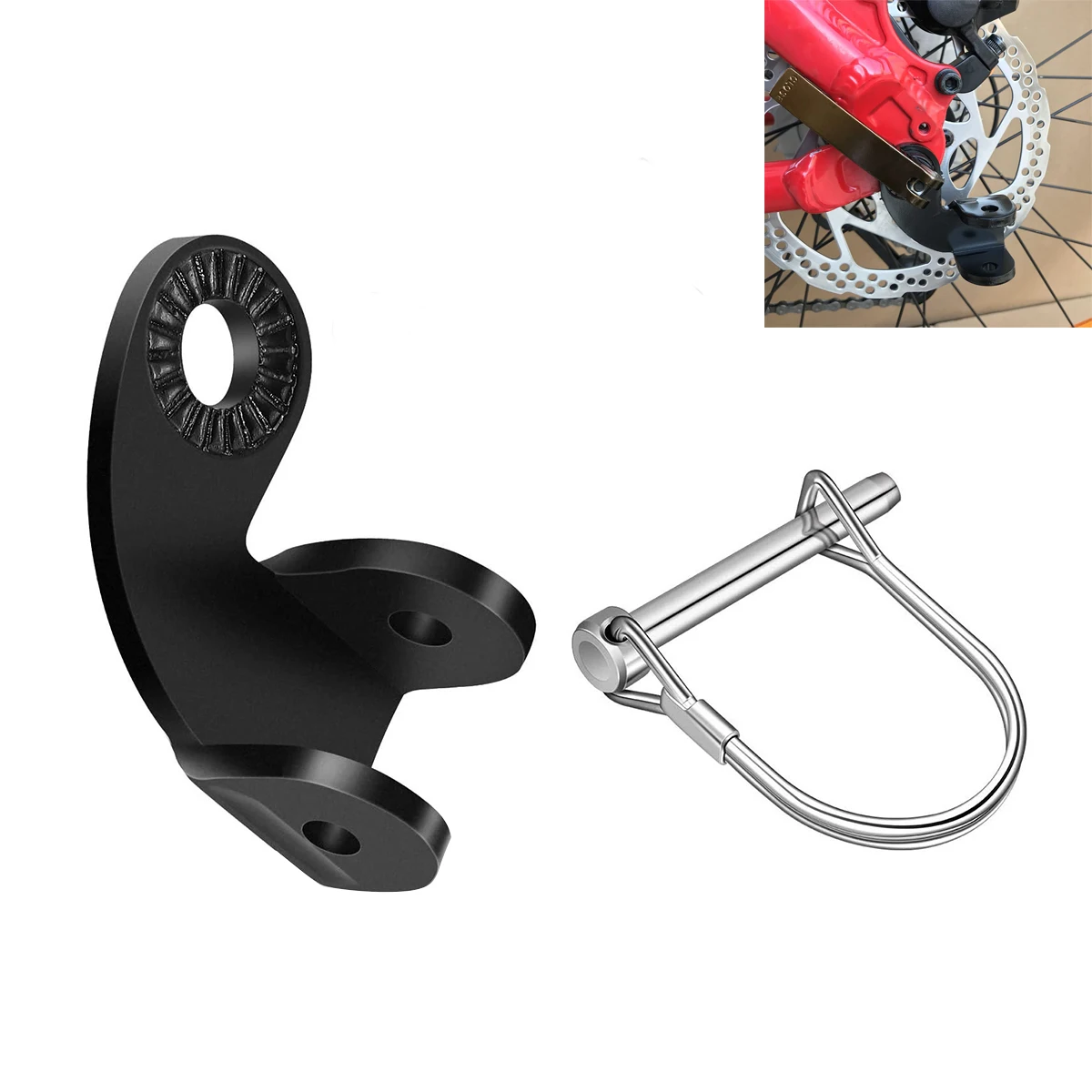 

12mm Bicycle Steel Hitch Bicycle Trailer Hitch Coupler Bike Coupler Attachment Adapter Baby Pet Sundry Bike Accessories Parts