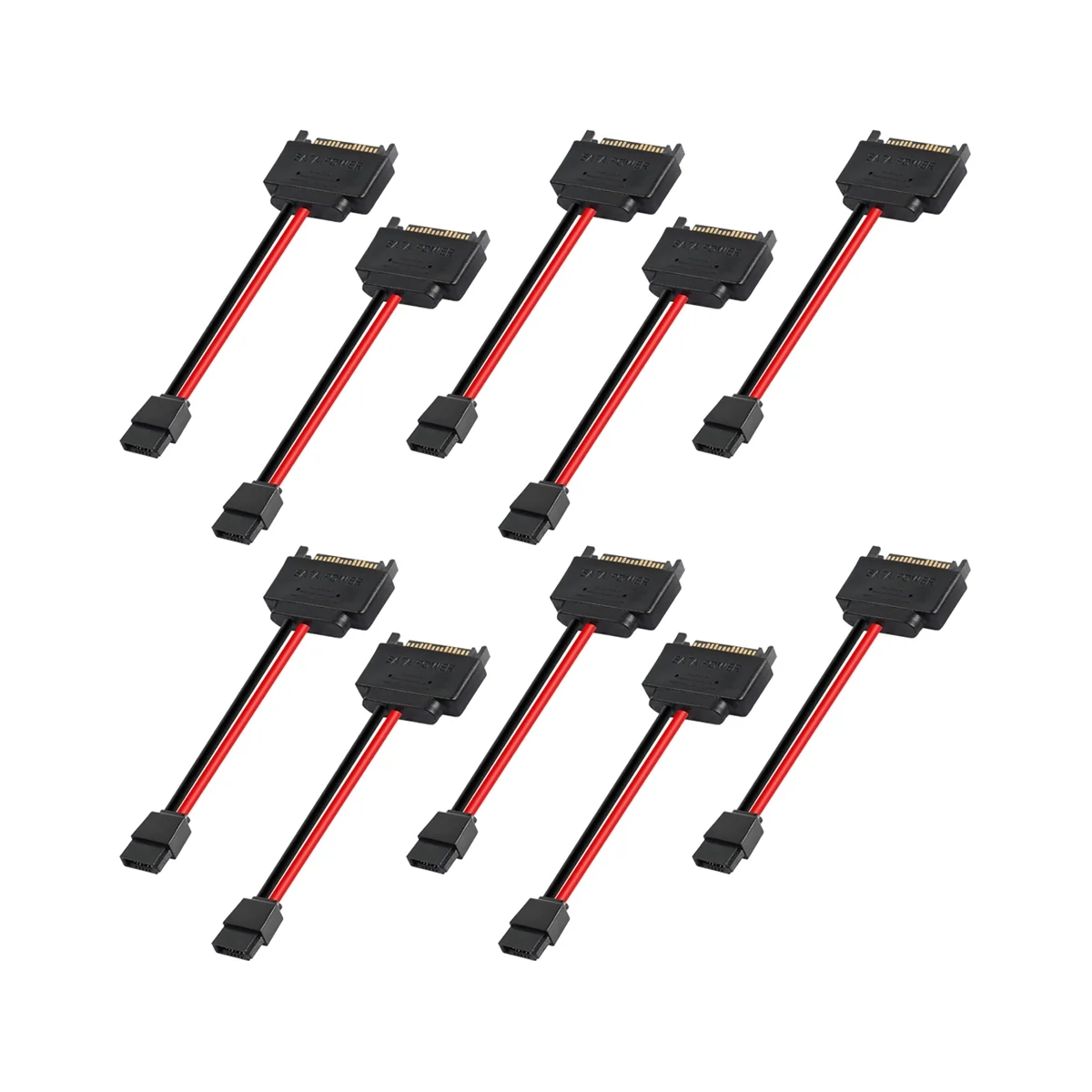 

10Pcs SATA 15Pin Male To 6Pin SATA Cable SATA 15 Pin To 6 Pin Power Adapter Cable for Notebook CDROM 6Pin Adapter Cable