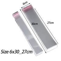 6x30cm clear OPP bag Width 6cm OPP self-adhesive bag, transparent plastic self sealing bag,  thickness 0.08mm 1