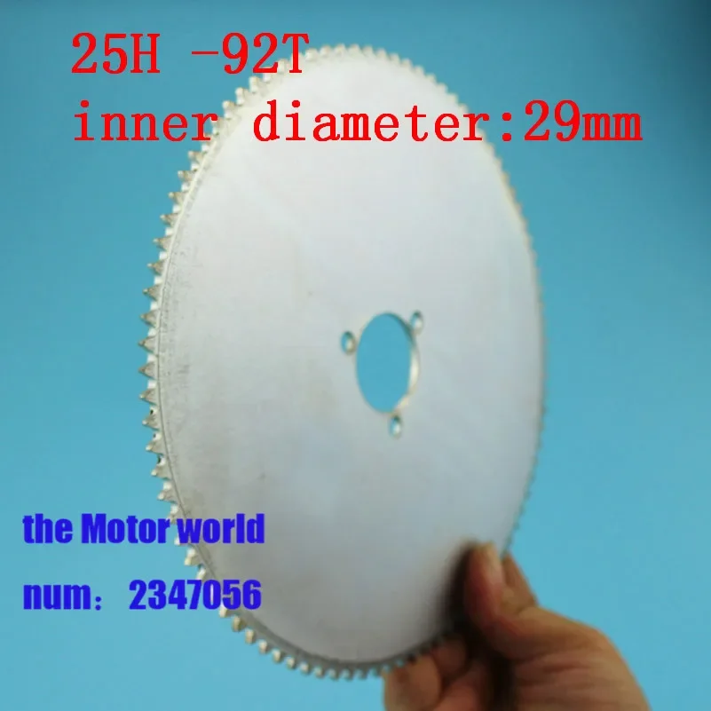 25H 29mm 92T tooth electric Sprocket Mini Moto ATV Quad Dirt Pit Pocket Bike Chopper 49CC 62 64